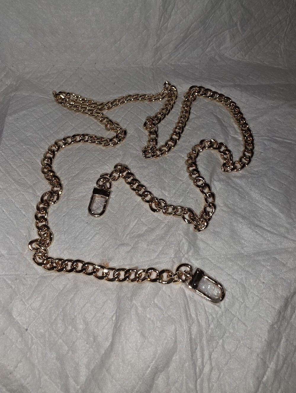 Gold-Tone Chain Strap for Replavement Or Conversion Of A Wallet